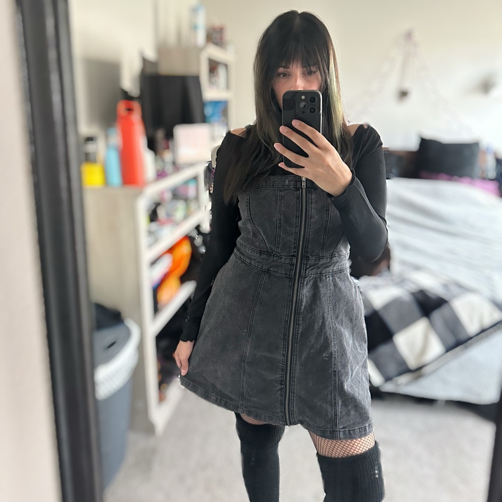 Wild Fable Gray Denim Dress